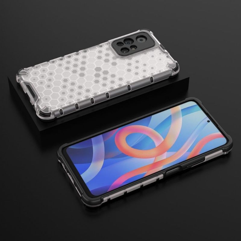 Hoesje voor Poco M4 Pro 5G Honingraatontwerp