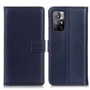 Leren Hoesje voor Poco M4 Pro 5G Bescherming Basis Kunstleer