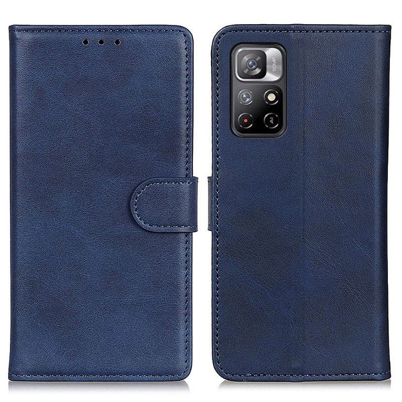 Leren Hoesje voor Poco M4 Pro 5G Marius Mat Leereffect