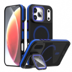 Cover Hoesje iPhone 17 Pro Telefoonhoesje Hybride Magsafe Met Lensbeschermer En Geïntegreerde Houder