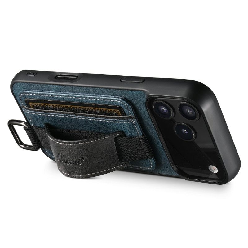 Cover Hoesje iPhone 17 Pro Telefoonhoesje Kaarthouder Met Retro Design