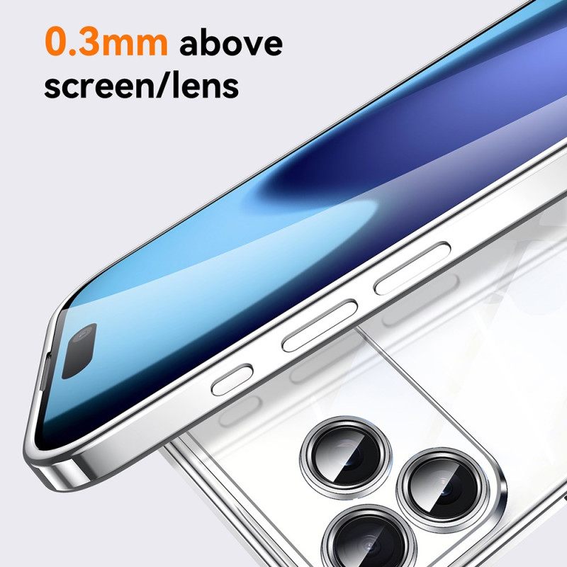 Cover Hoesje iPhone 17 Pro Telefoonhoesje Transparant Met Polsbandje