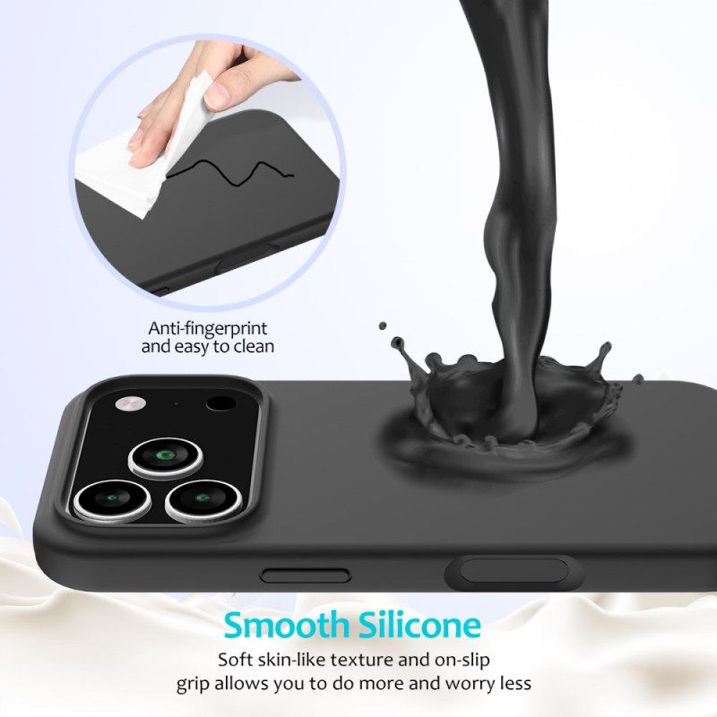 Cover Hoesje iPhone 17 Pro Telefoonhoesje Vloeibare Siliconen