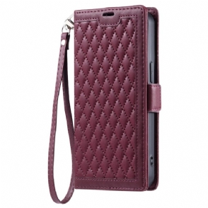 Flip Case Leren iPhone 17 Pro Gewatteerd