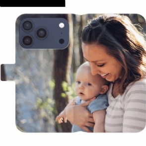 Flip Case Leren iPhone 17 Pro Op Maat Gemaakt