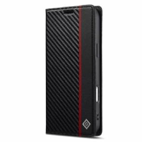 Folio-hoesje iPhone 17 Pro Lc.imeeke Koolstofvezel