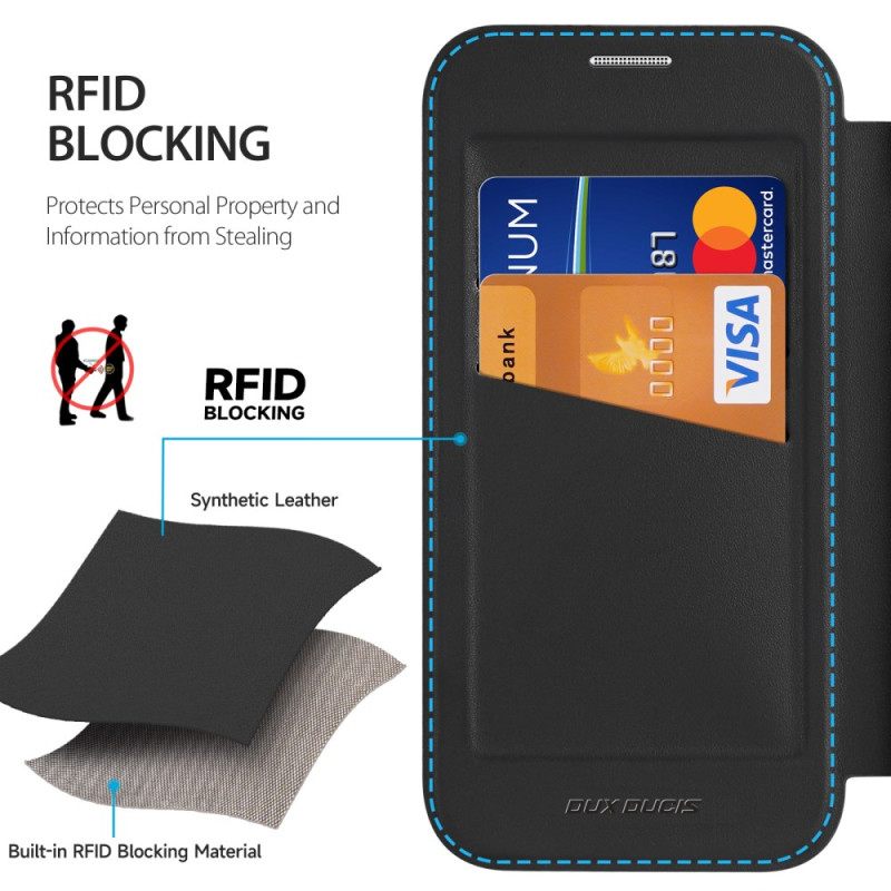 Folio-hoesje iPhone 17 Pro Telefoonhoesje Dux Ducis X Pro Series Skin