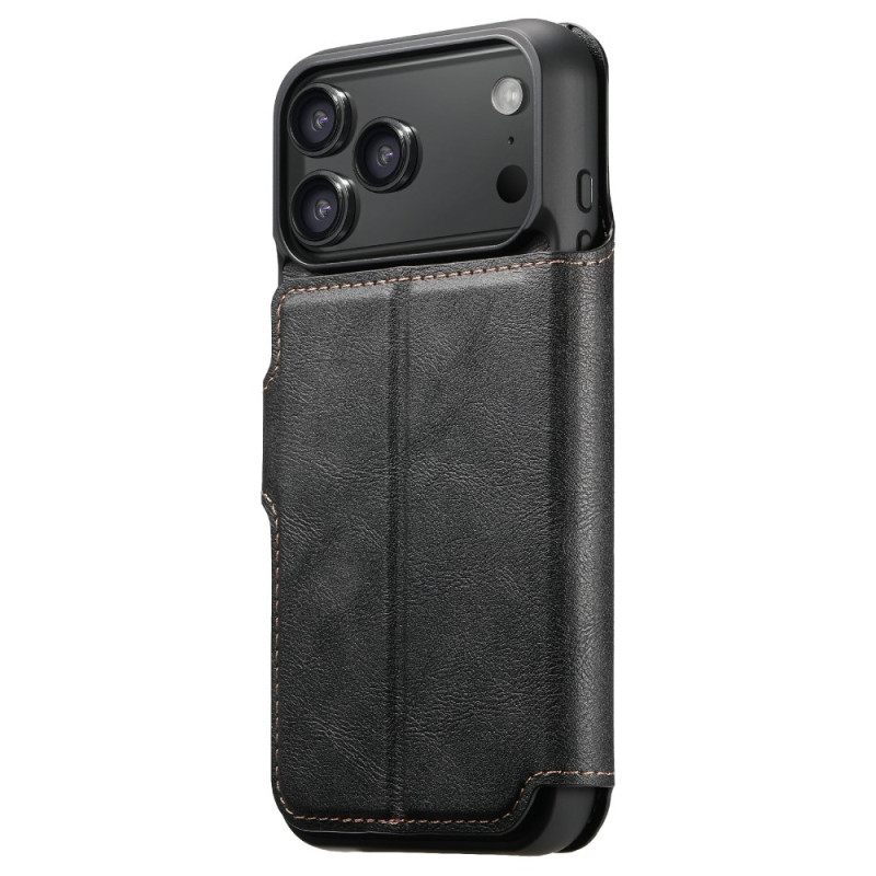 Folio-hoesje iPhone 17 Pro Telefoonhoesje Magnetisch Met Retro Afneembare Hoes