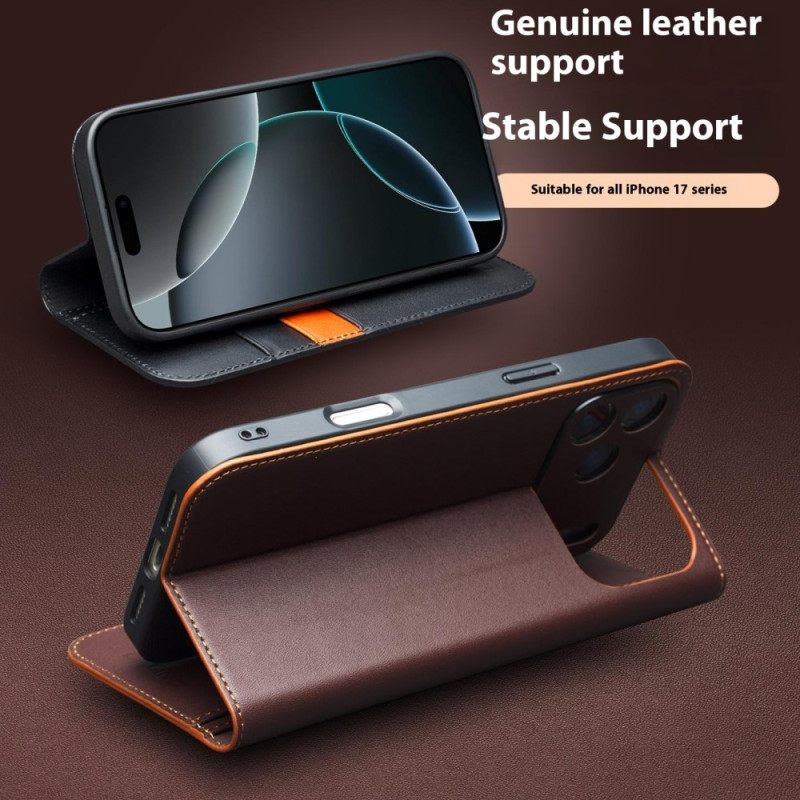 Folio-hoesje iPhone 17 Pro Telefoonhoesje Qialino