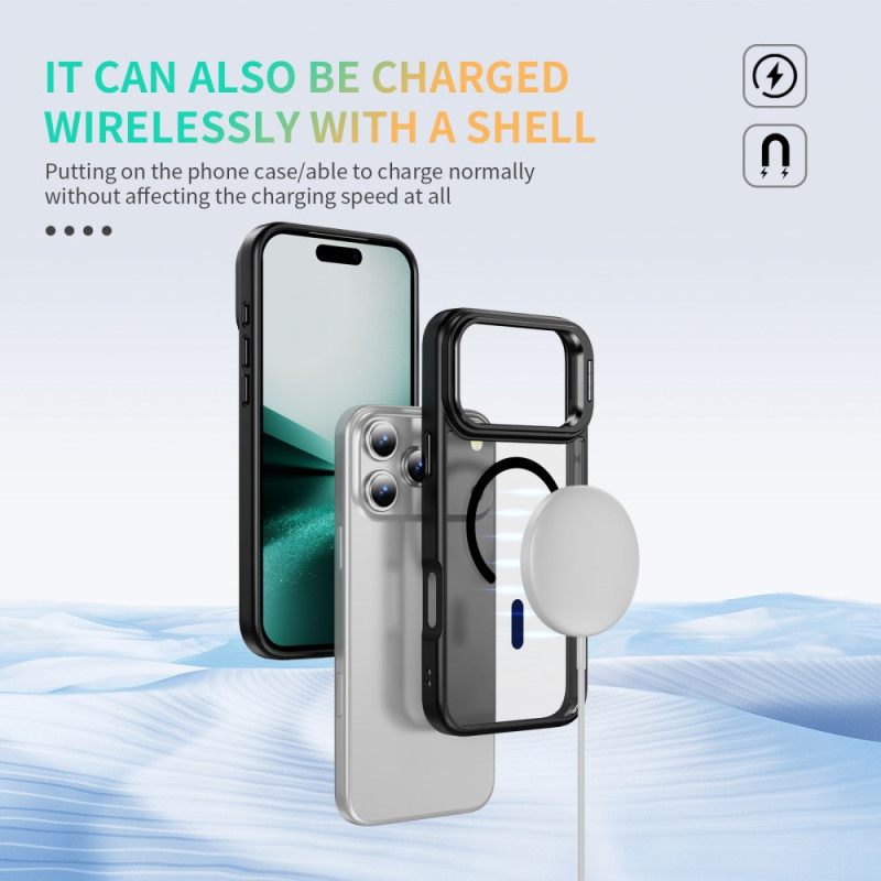 Hoesje iPhone 17 Pro Magnetisch Met Lenshouder Bescherming Hoesje