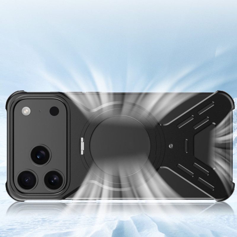 Hoesje iPhone 17 Pro Magsafe Bumper Met Draaibare Standaard Bescherming Hoesje