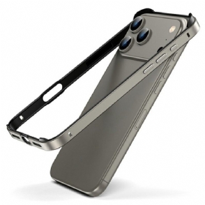 Hoesje iPhone 17 Pro Metalen Bumper Bescherming Hoesje