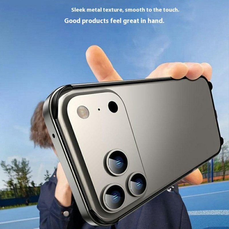 Hoesje iPhone 17 Pro Metalen Bumper Bescherming Hoesje