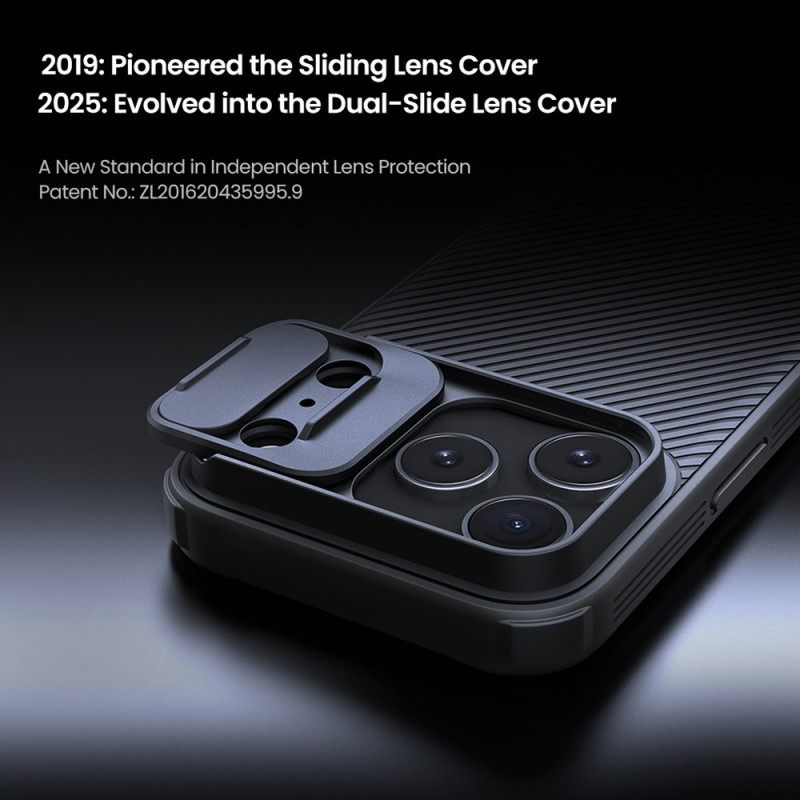 Hoesje iPhone 17 Pro Nillkin Camshield Pro-serie Bescherming Hoesje