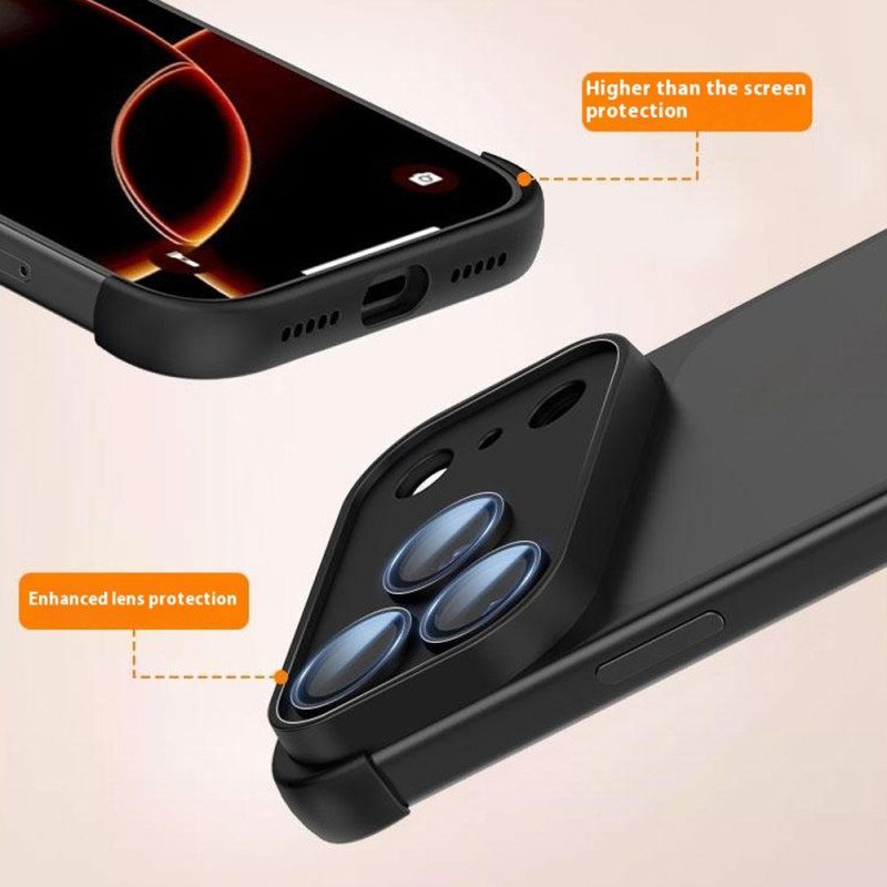 Hoesje iPhone 17 Pro Zonder Frame Met Hoekbescherming En Geïntegreerde Lens