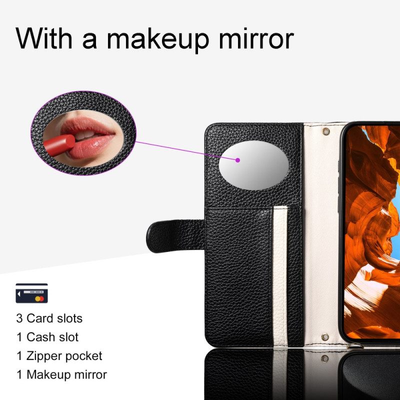 Leren Hoesje Voor iPhone 17 Pro Spiegel Eseble