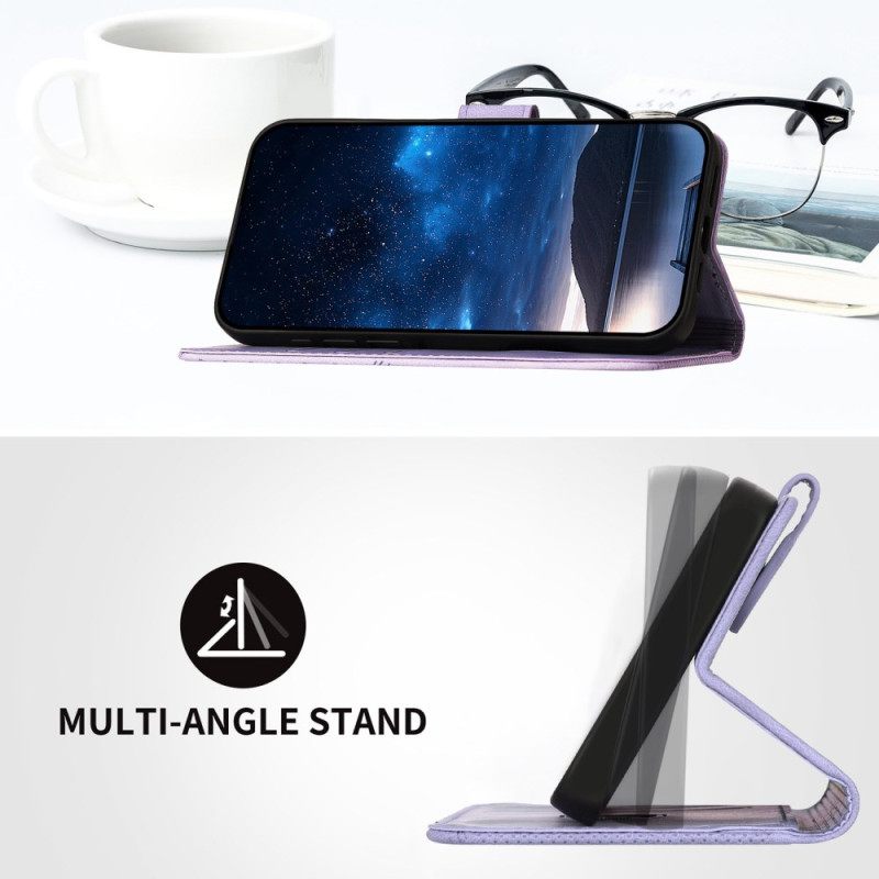 Bescherming Hoesje Xiaomi Redmi Note 14 Pro 4g Geometrisch Patroon Met Bandje