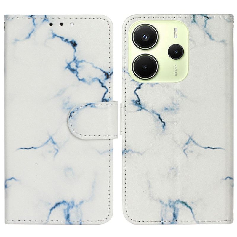 Bescherming Hoesje Xiaomi Redmi Note 14 Pro 4g Wit Marmerpatroon