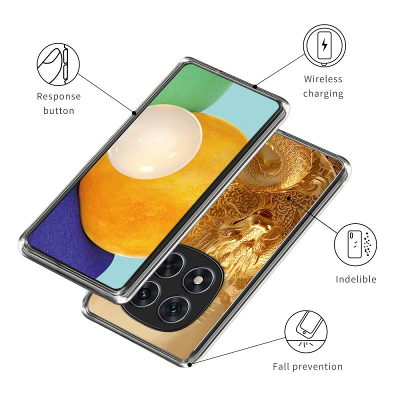 Case Hoesje Xiaomi Redmi Note 14 Pro 4g Telefoonhoesje Gouden Draak