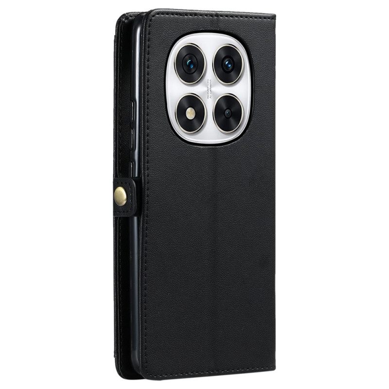 Flip Case Leren Xiaomi Redmi Note 14 Pro 4g Etui Met Bandje