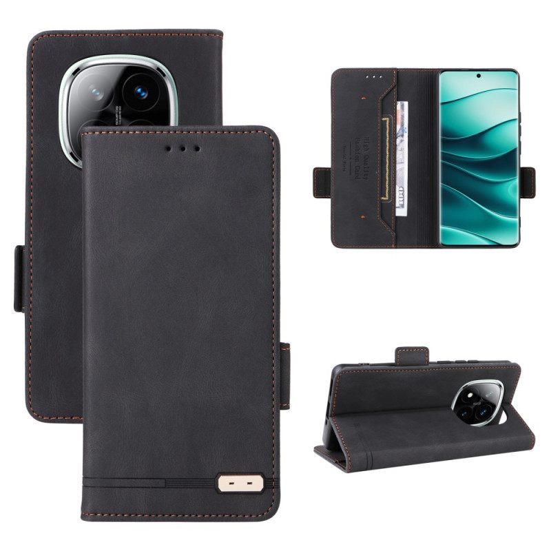 Flip Case Leren Xiaomi Redmi Note 14 Pro 4g Retro