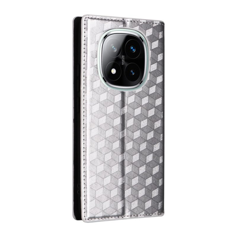 Folio-hoesje Voor Xiaomi Redmi Note 14 Pro 4g 3d Diamanten