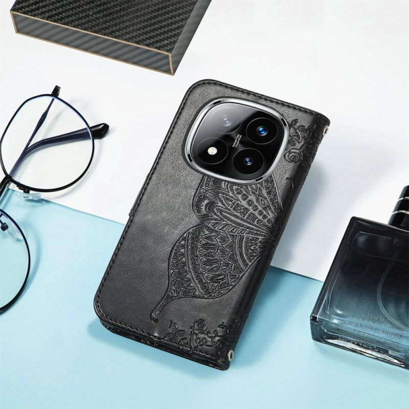 Folio-hoesje Xiaomi Redmi Note 14 Pro 4g Barokke Vlinder