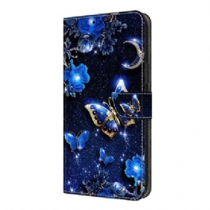 Folio-hoesje Xiaomi Redmi Note 14 Pro 4g Glanzende Vlinders