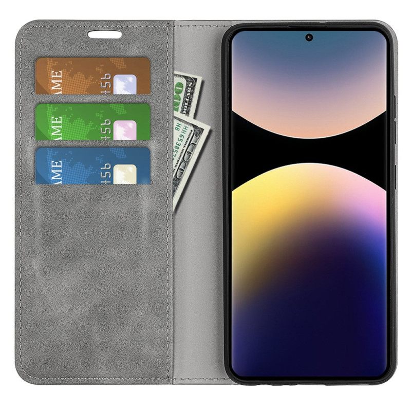 Folio-hoesje Xiaomi Redmi Note 14 Pro 4g Leerstijl