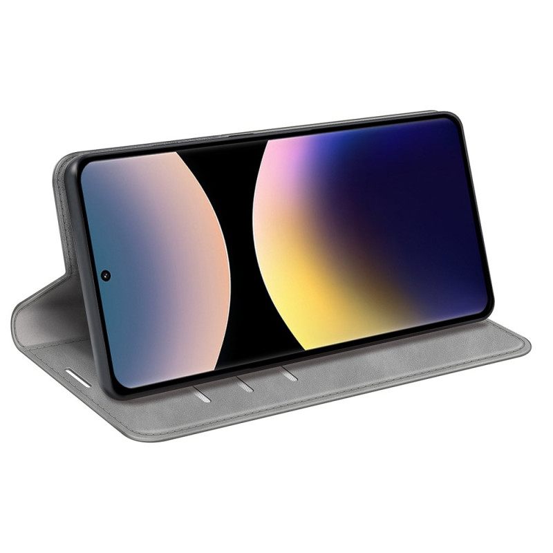 Folio-hoesje Xiaomi Redmi Note 14 Pro 4g Leerstijl