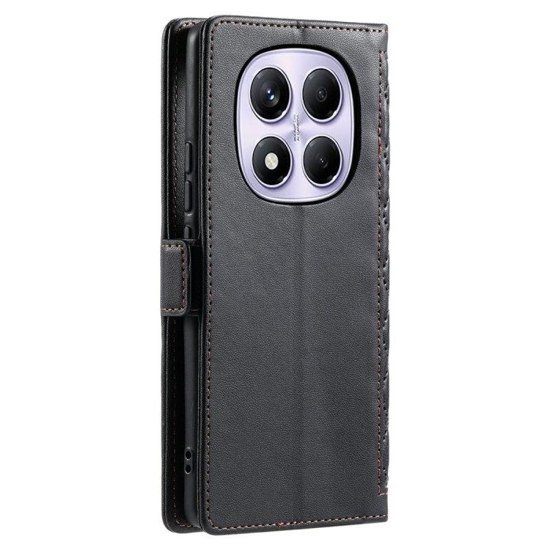 Folio-hoesje Xiaomi Redmi Note 14 Pro 4g Telefoonhoesje Gewatteerd Met Bandje