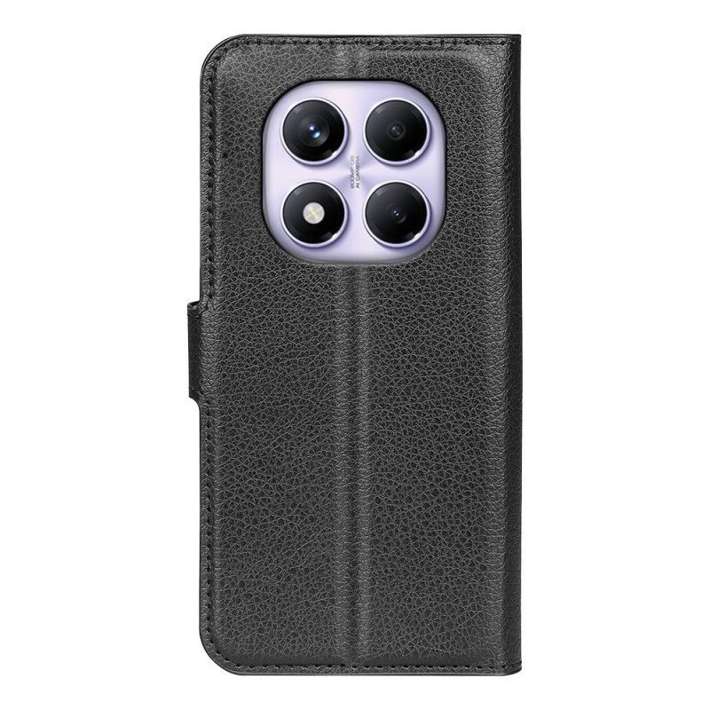 Folio-hoesje Xiaomi Redmi Note 14 Pro 4g Telefoonhoesje Klassiek Lychee Kunstleer