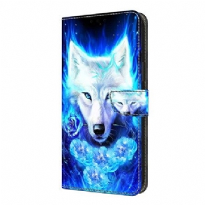 Folio-hoesje Xiaomi Redmi Note 14 Pro 4g Witte Wolf