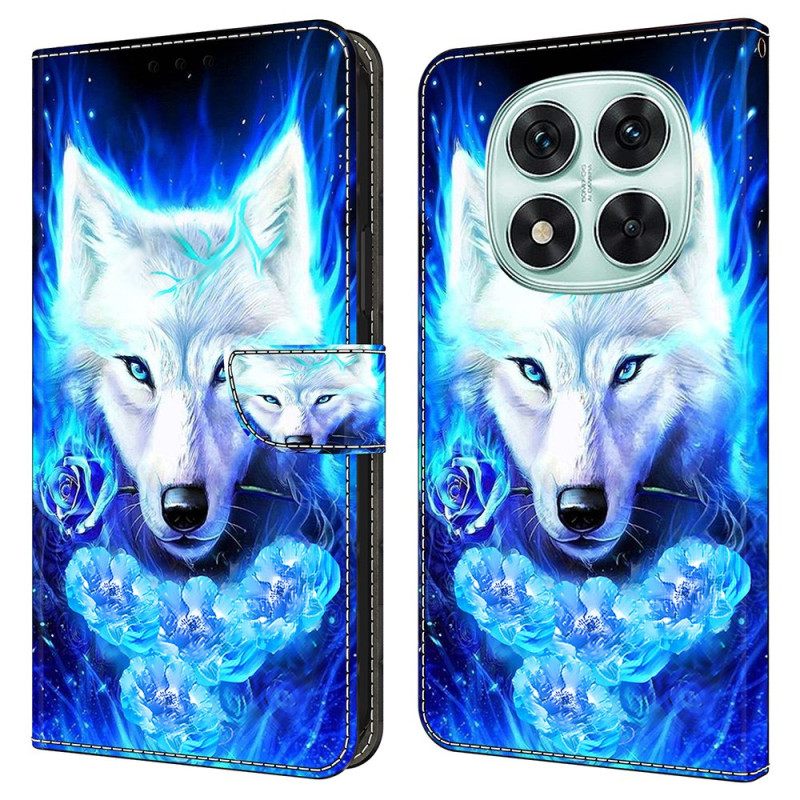 Folio-hoesje Xiaomi Redmi Note 14 Pro 4g Witte Wolf