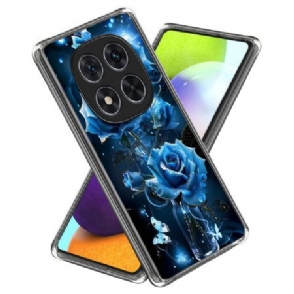 Hoesje Xiaomi Redmi Note 14 Pro 4g Blauwe Rozen Bescherming Hoesje
