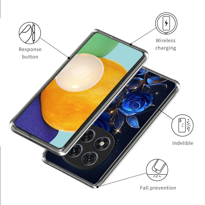 Hoesje Xiaomi Redmi Note 14 Pro 4g Blauwe Rozen Bescherming Hoesje