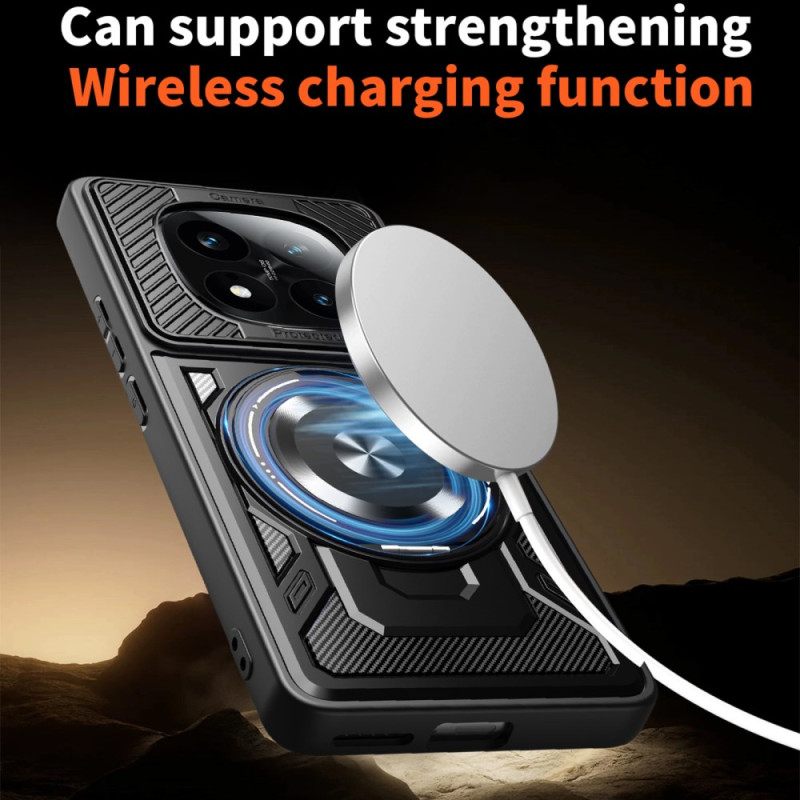 Hoesje Xiaomi Redmi Note 14 Pro 4g Magnetisch Met Draaibare Standaard