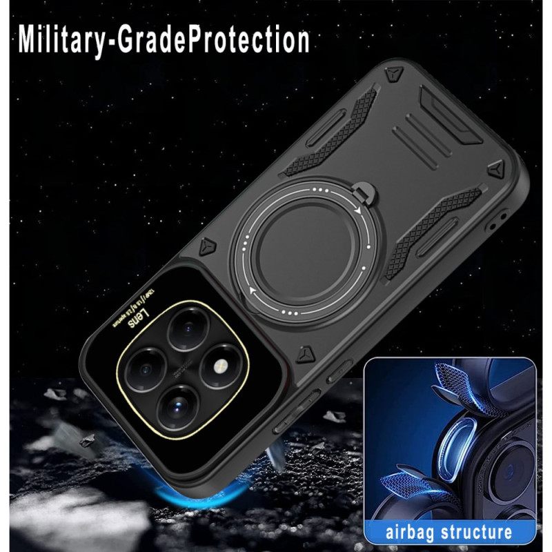 Hoesje Xiaomi Redmi Note 14 Pro 4g Magnetische Draaibare Standaard Bescherming Hoesje