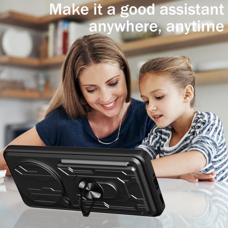 Hoesje Xiaomi Redmi Note 14 Pro 4g Ultra-resistent Met Standaard En Lensbeschermer