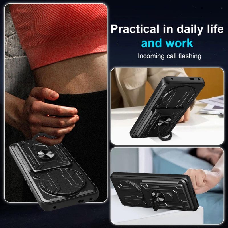 Hoesje Xiaomi Redmi Note 14 Pro 4g Ultra-resistent Met Standaard En Lensbeschermer