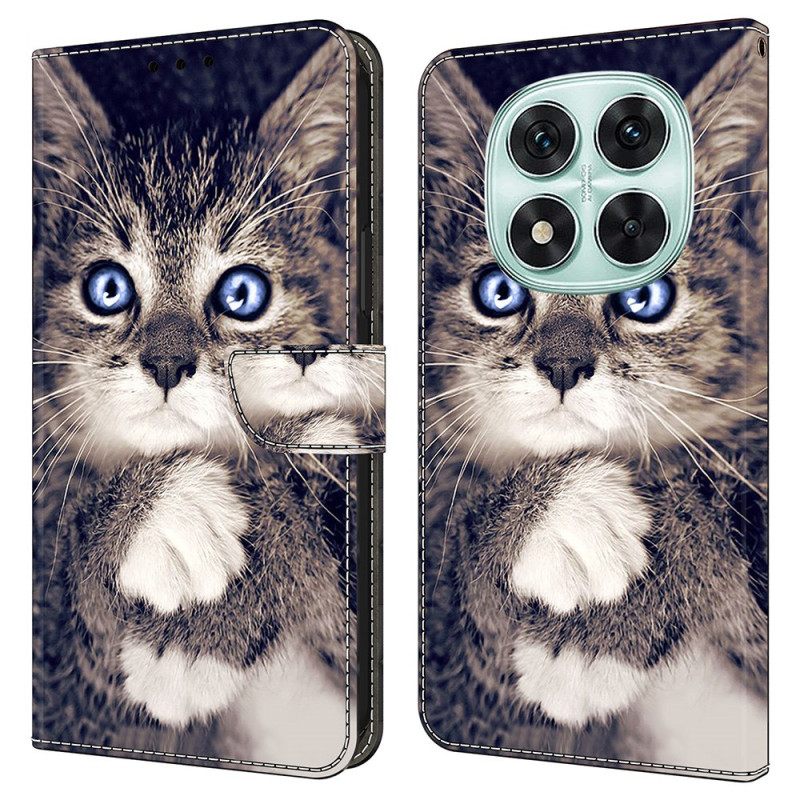 Leren Hoesje Voor Xiaomi Redmi Note 14 Pro 4g Kat