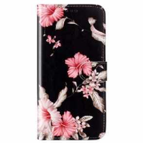 Leren Hoesje Voor Xiaomi Redmi Note 14 Pro 4g Rododendrons