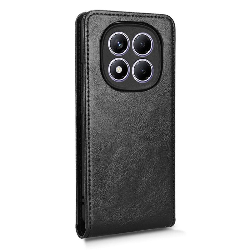 Leren Hoesje Voor Xiaomi Redmi Note 14 Pro 4g Verticaal Flip-design