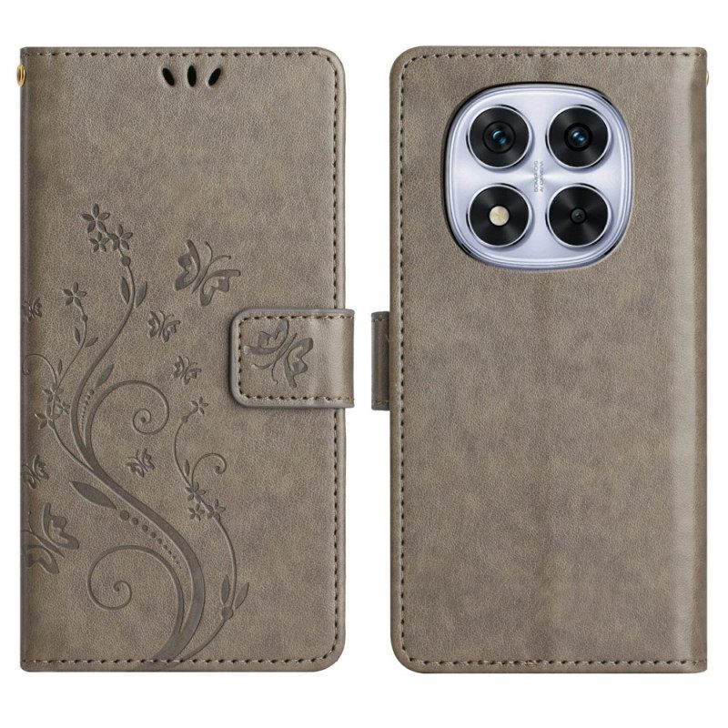 Leren Hoesje Xiaomi Redmi Note 14 Pro 4g Bloemetjes