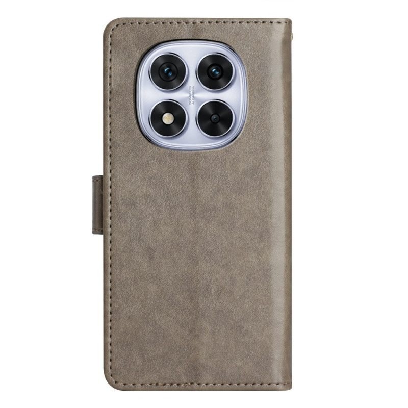 Leren Hoesje Xiaomi Redmi Note 14 Pro 4g Bloemetjes