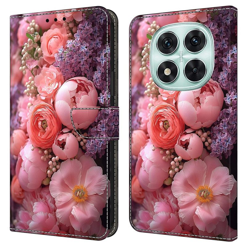 Leren Hoesje Xiaomi Redmi Note 14 Pro 4g Bloemrijk Bescherming Hoesje