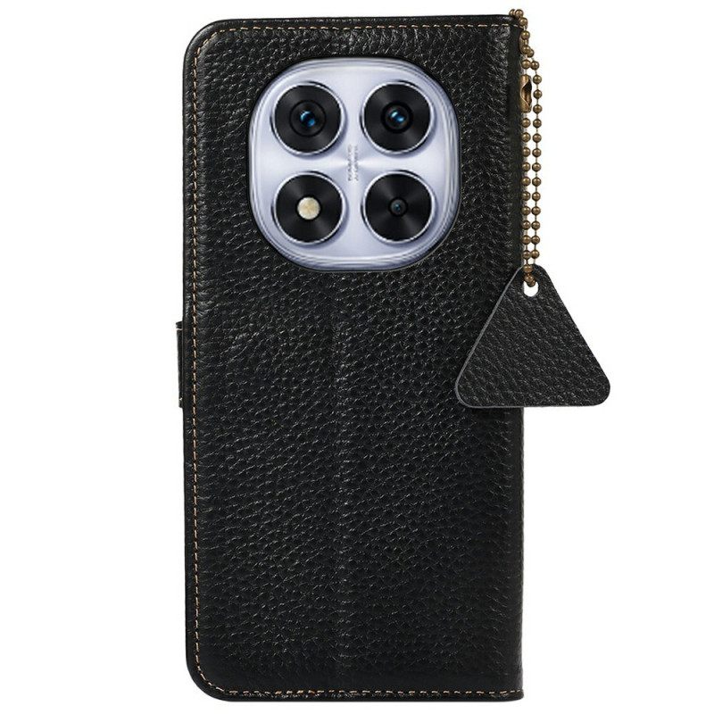 Leren Hoesje Xiaomi Redmi Note 14 Pro 4g Echt Leer Met Rfid-blokkering