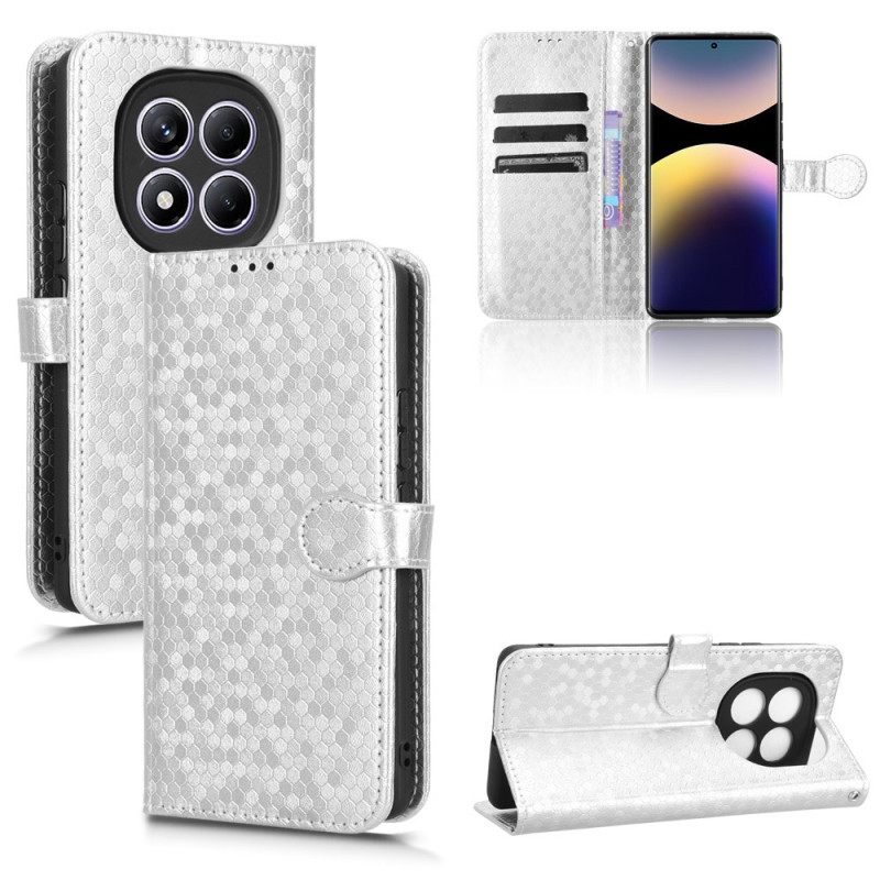 Leren Hoesje Xiaomi Redmi Note 14 Pro 4g Glanzende Gewichten