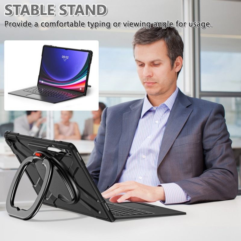 Hoesje Samsung Galaxy Tab S10 Ultra X910 Standaard En Grip Bescherming Hoesje