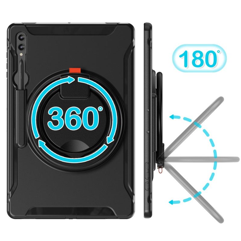 Hoesje Voor Samsung Galaxy Tab S10 Ultra Draaibare Ringstandaard